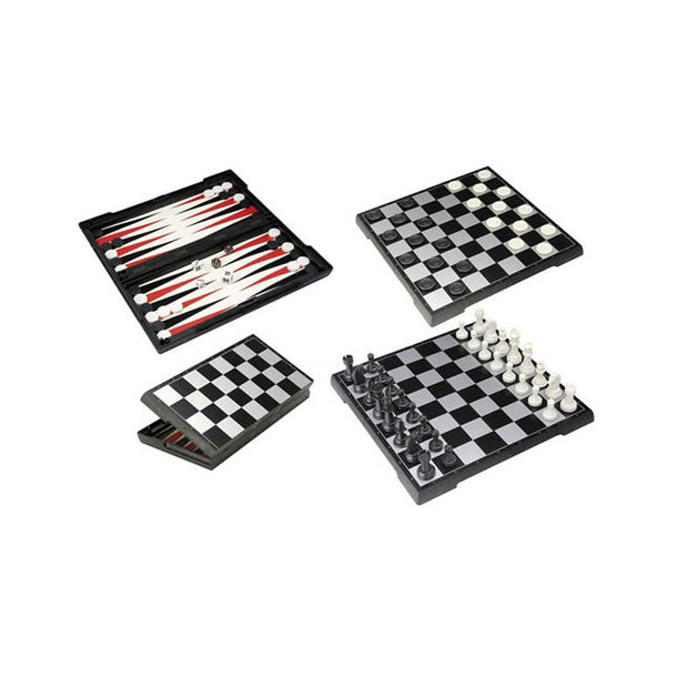 Mastermind Toys 3 in 1 Magnetic Folding Games