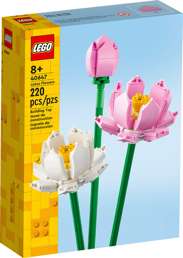LEGO Lotus Flowers 40647 Building Toy Set for Ages 8+ (220 Pieces)