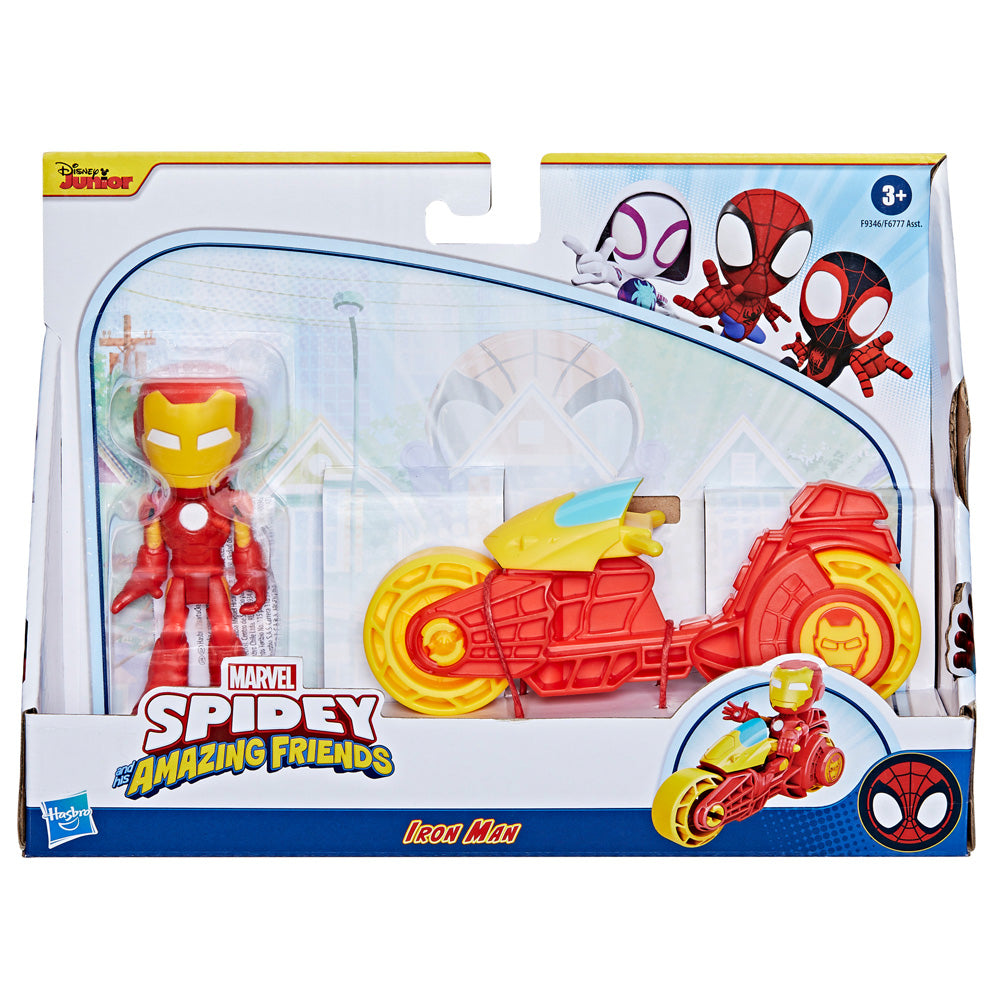 Spidey His Amazing Friends Iron Man Motorcycle – Mastermind Toys