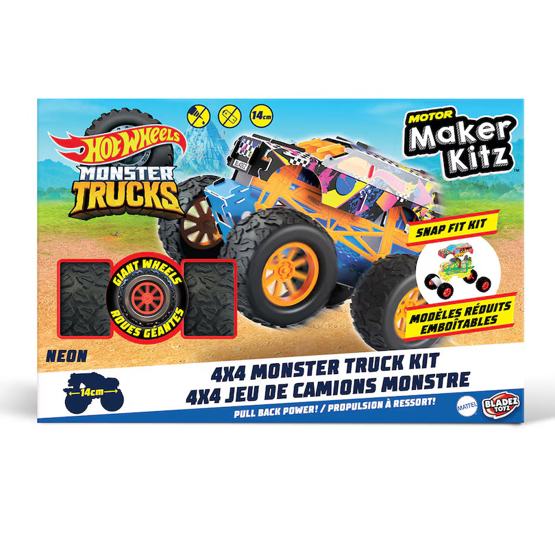 木工 Toy モンスターローダー Hot Wheels Motor Maker Kitz - 4x4 Monster Truck Kits – Mastermind Toys