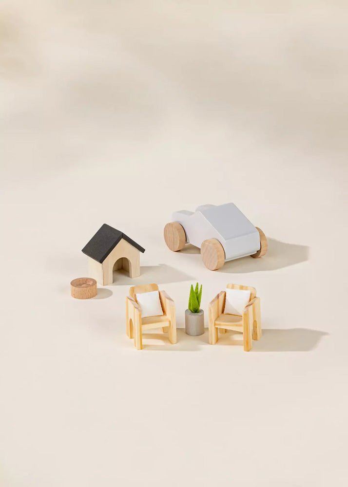 Coco Village Wooden Doll House Kids Room Furniture & Accessories