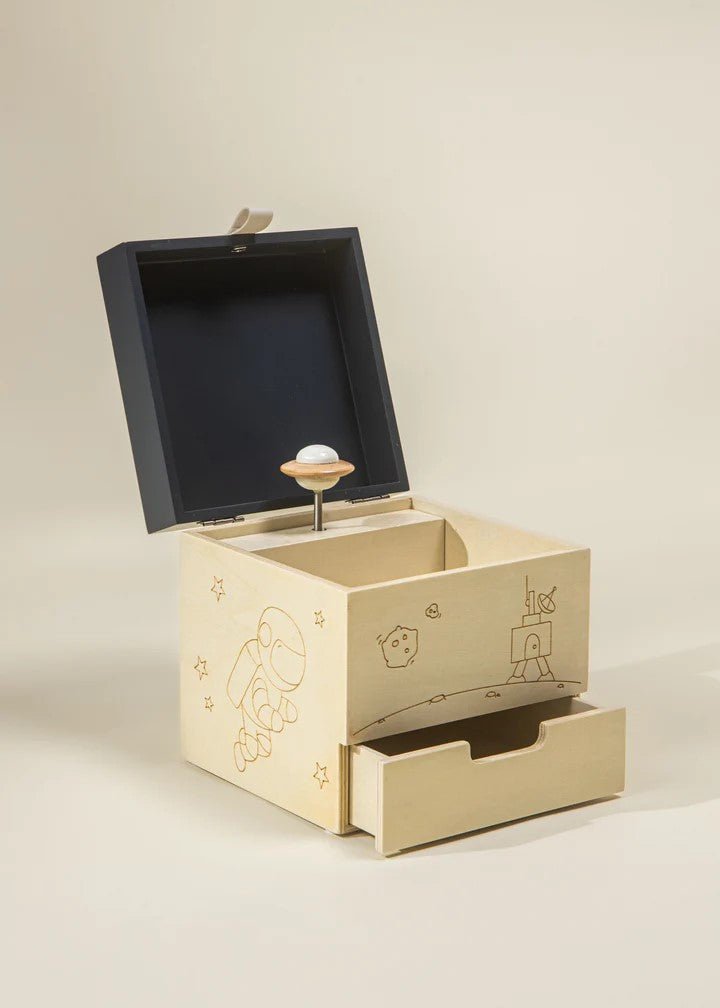 Wooden Musical Souvenir Box - Space – Mastermind Toys