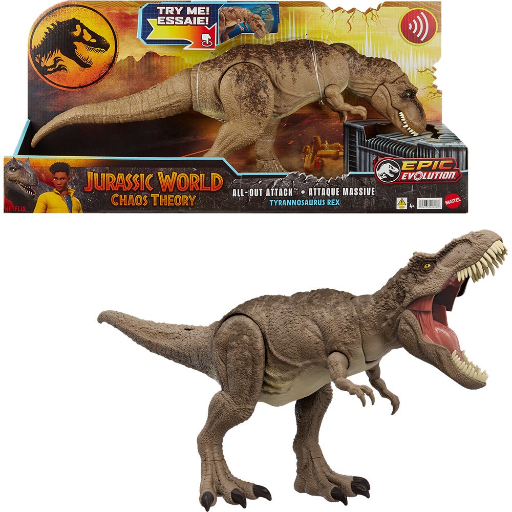JURASSIC WORLD ALL-OUT ATTACK™ TYRANNOSAURUS REX – Mastermind Toys