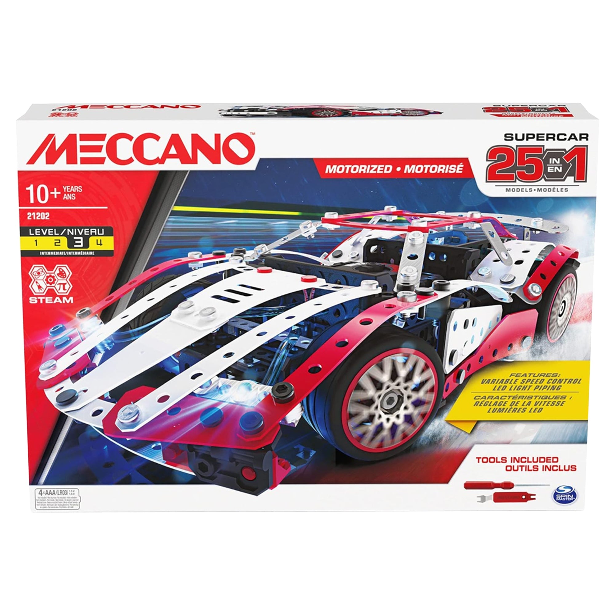 Meccano 25 Multi Model Set - Supercar – Mastermind Toys