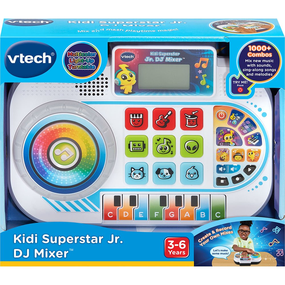 知育玩具 Kidistar DJ Maker Amazon.com: VTech Kidi Star DJ Mixer, Pink : Toys & Games