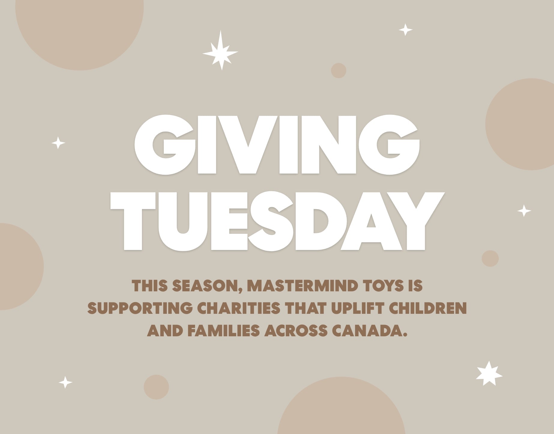 Giving Tuesday and Charity Partners at Mastermind Toys - Mastermind Toys