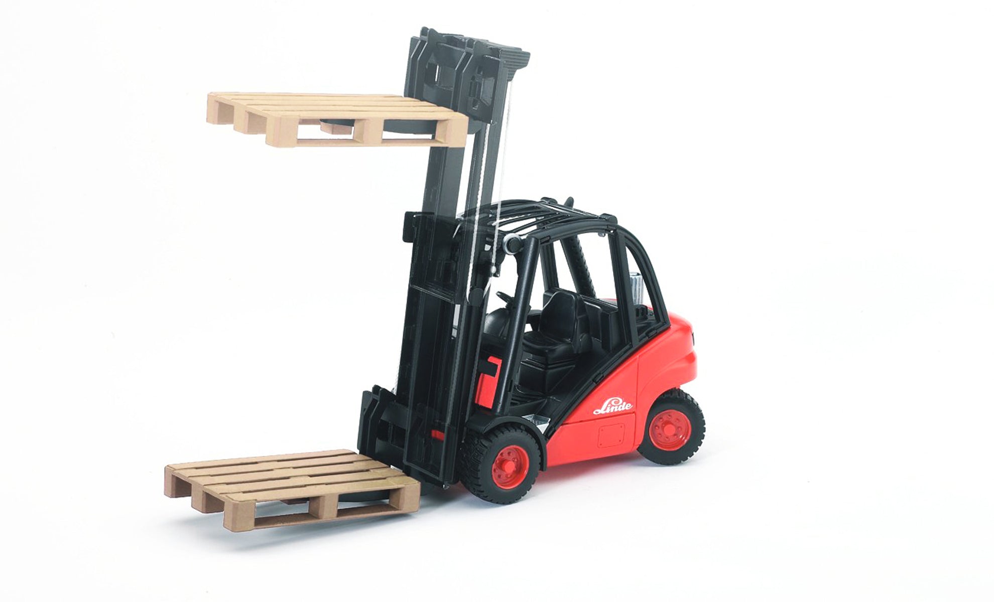 Bruder Linde H30D Forklift with 2 Pallets