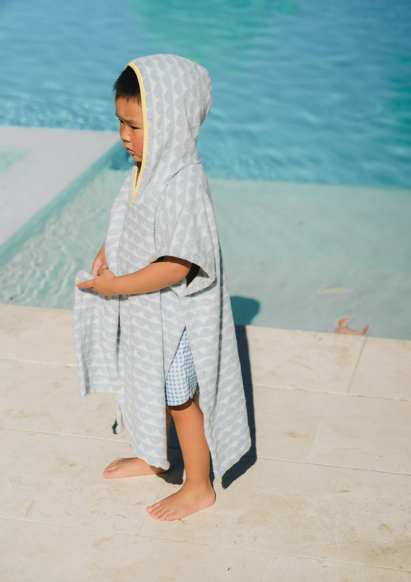 100% Cotton Kids Beach & Pool Poncho – Ocean - Mastermind Toys___250758