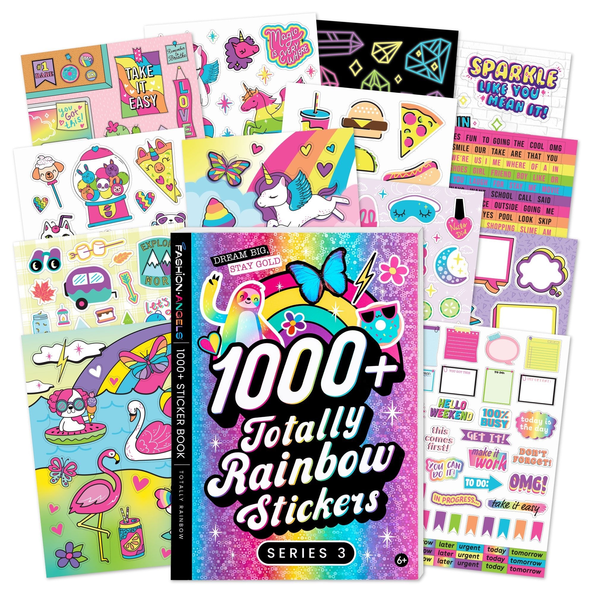 1000+ Totally Rainbow Super Colourful Stickers - Mastermind Toys___245943