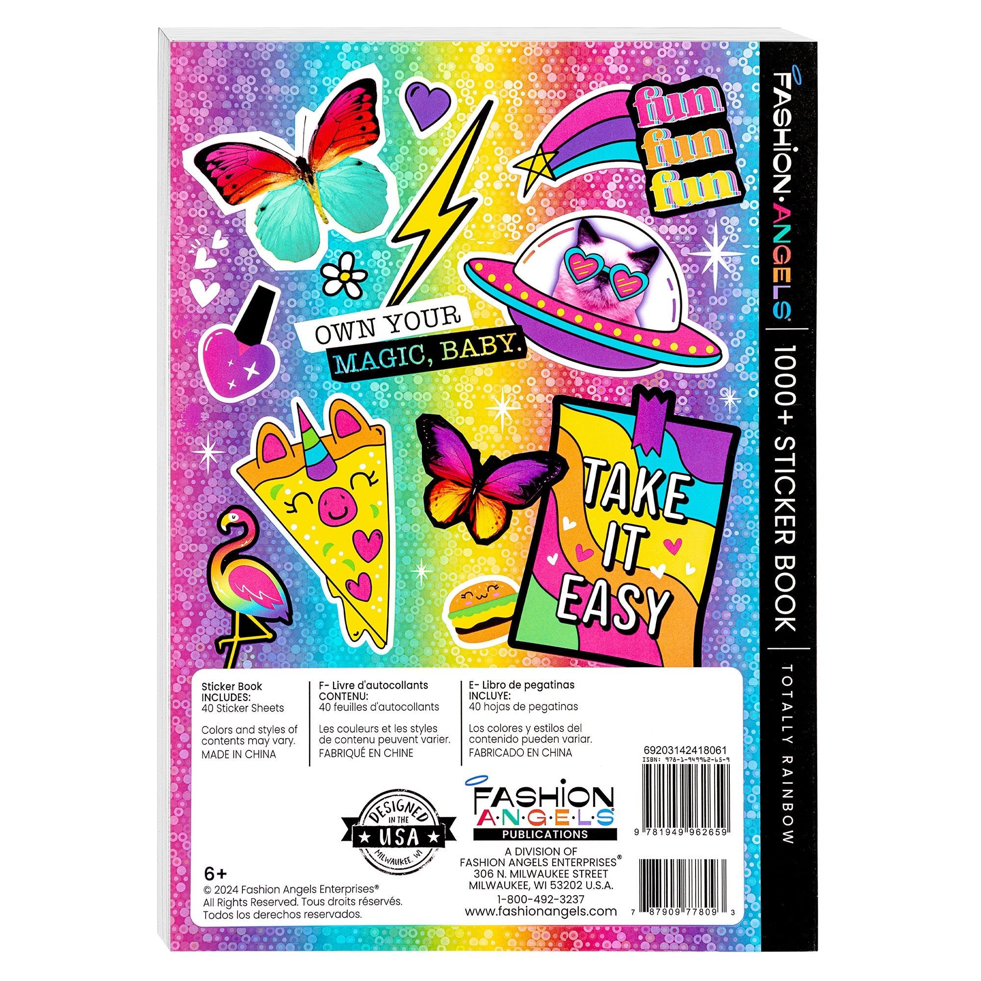 1000+ Totally Rainbow Super Colourful Stickers - Mastermind Toys___245943