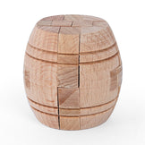 Mastermind Toys 3D Mini Wooden Barrel Puzzle
