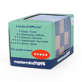 Mastermind Toys 3D Mini Wooden Checkered Cube Puzzle