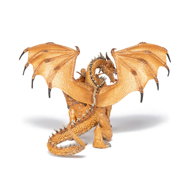 Papo Two-Headed Gold Dragon