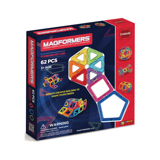 Magformers Rainbow Set 62 Pieces | Mastermind Toys