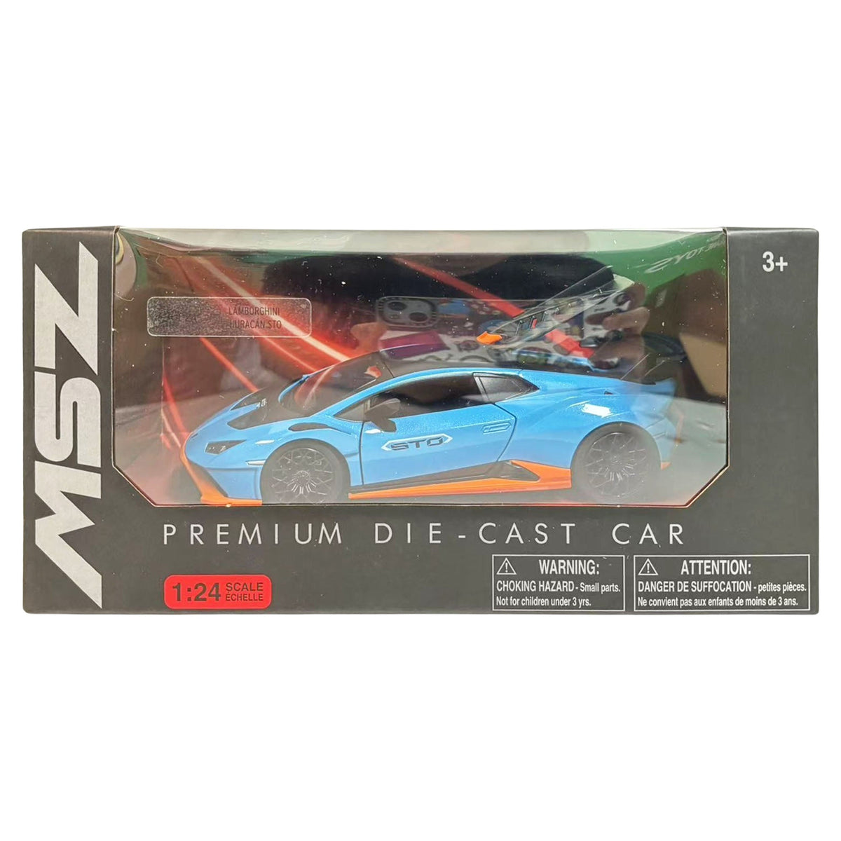 Modellino Lamborghini Huracan STO 1:24 Con Luci | Auto Metallo Edizione Limitata Markenlos