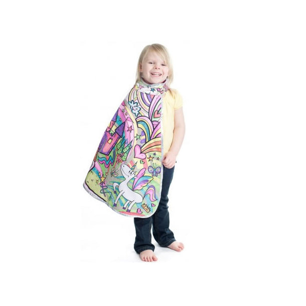 Great Pretenders Colour a Princess Cape with Markers, Size 4-7