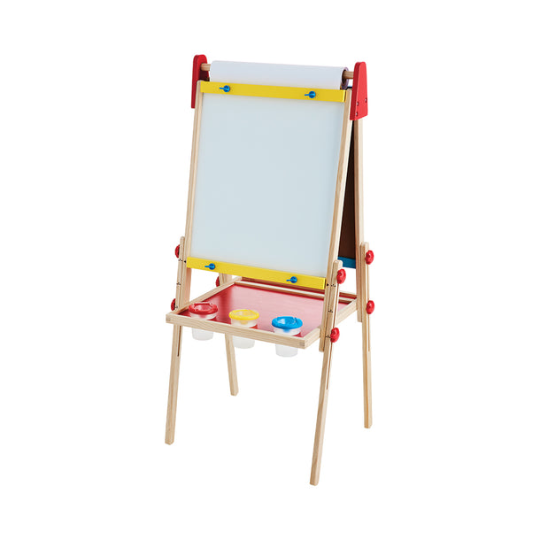 Mastermind Toys Easel with Chalkboard and Magnetic Whiteboard