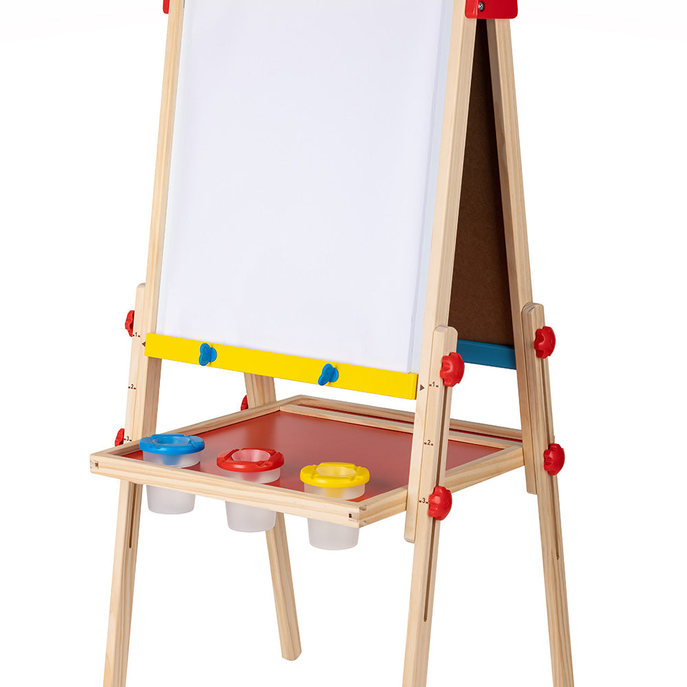 Mastermind Toys Easel with Chalkboard and Whiteboard