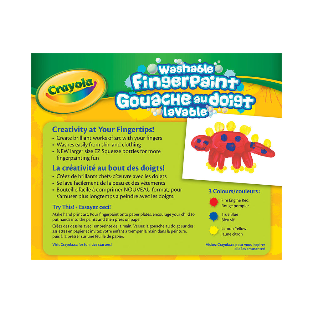 Crayola Washable Finger Paint 3 Pack