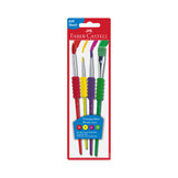 Faber-Castell Soft Touch Paintbrushes 4 Pack