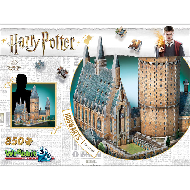 Wrebbit Harry Potter Hogwarts Great Hall 3D Puzzle