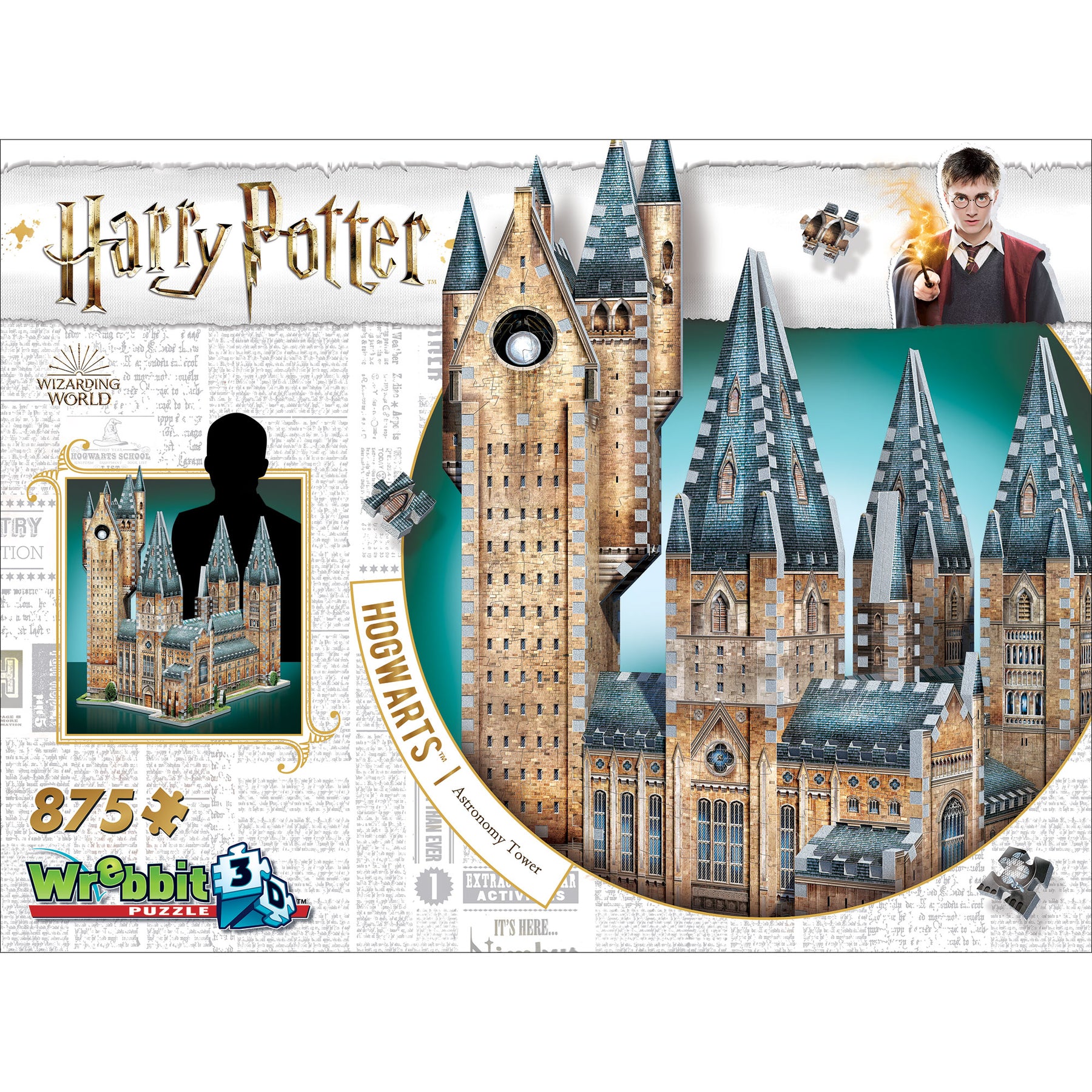 Wrebbit Harry Potter Hogwarts Astronomy Tower 3D Puzzle - Mastermind Toys