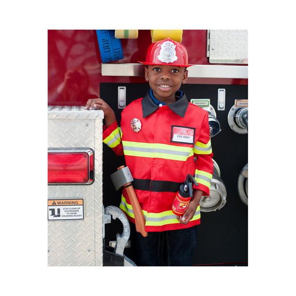 Great Pretenders Red Firefighter Set, Size 5-6