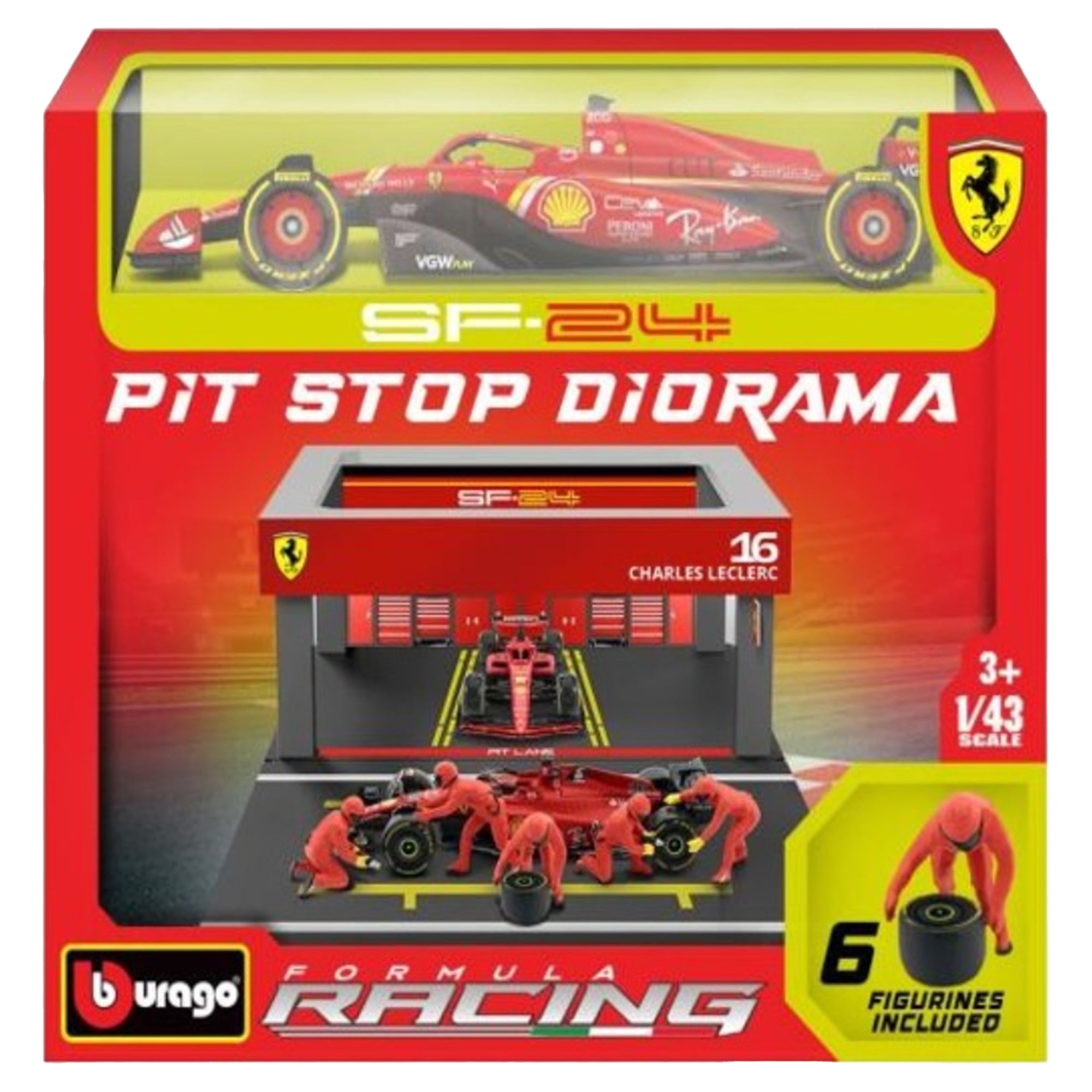 1:43 Ferrari Formula Pit Pass - SF-24 – Mastermind Toys