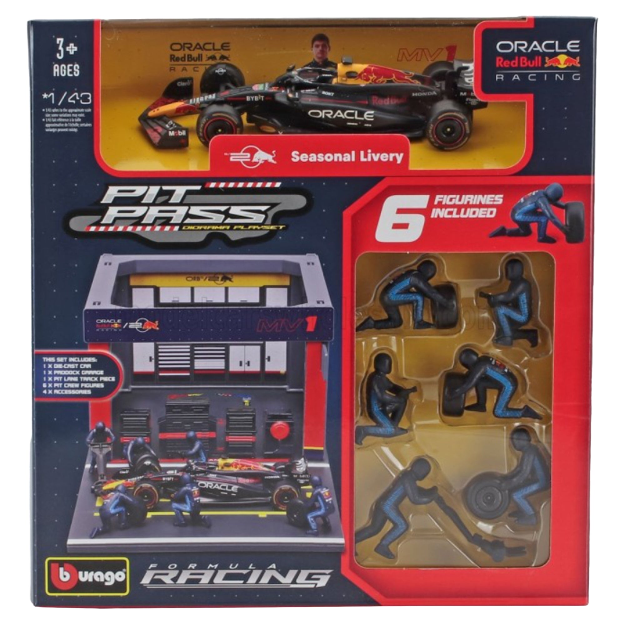 1:43 Formula Pit Pass - Red Bull Racing RB20 - Mastermind Toys___245475