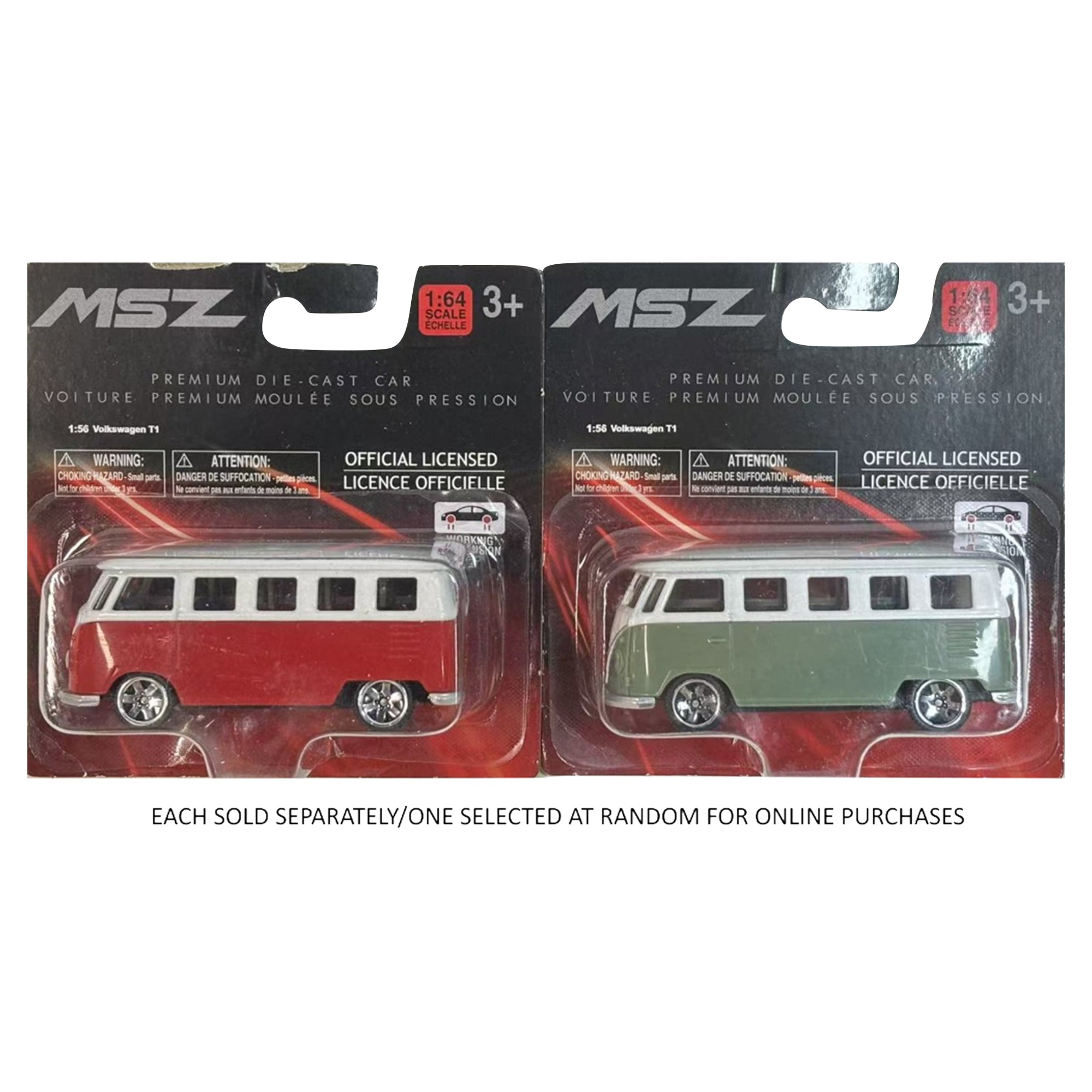 1:64 Scale Volkswagen T1 Diecast Vehicle - Mastermind Toys___247297