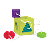Fat Brain Toy Co. OombeeCube Tethered Shape Sorter