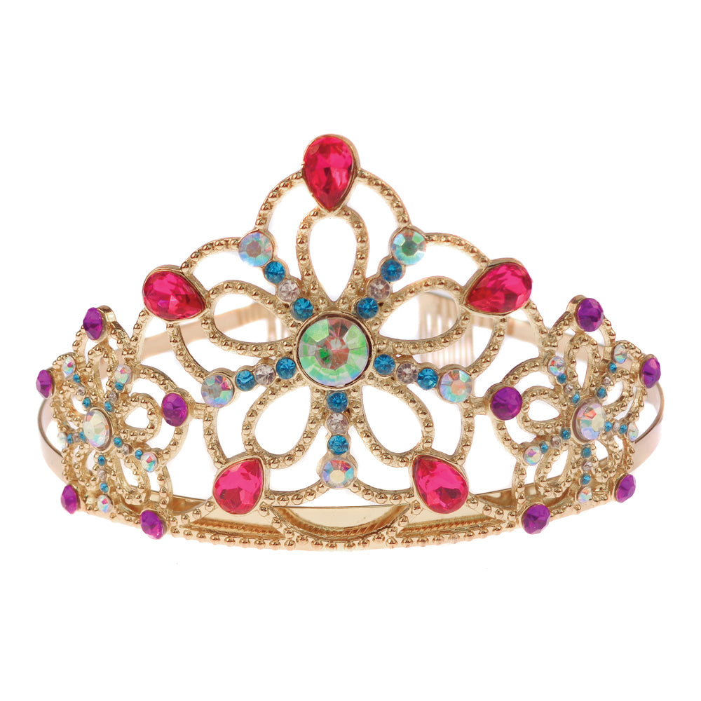 Tiara Bejewelled Gold & Multi