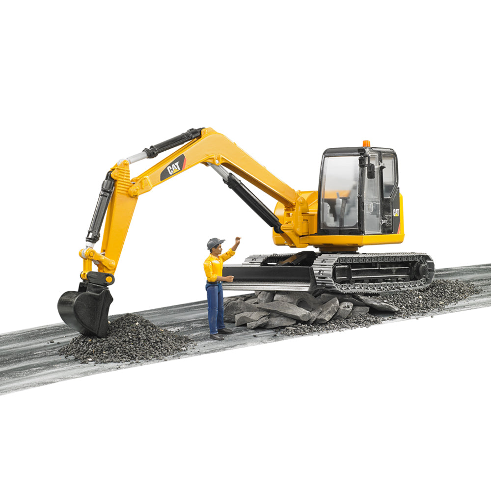 Bruder CAT Mini Excavator w/ Worker