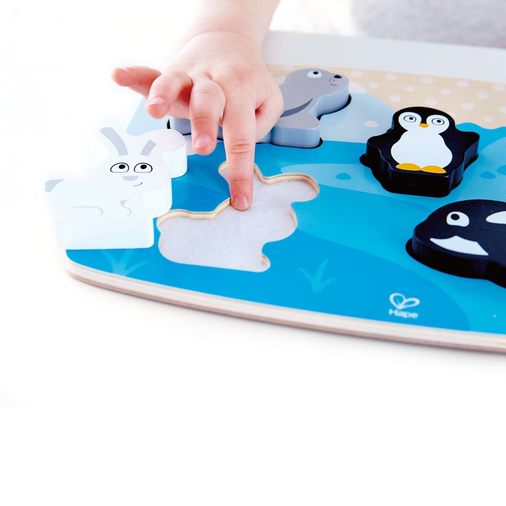 Hape Polar Animal Tactile Puzzle
