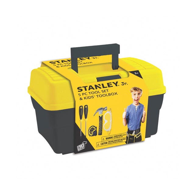 STANLEY Jr 5 Piece Tool Set & Kids' Toolbox Mastermind Toys