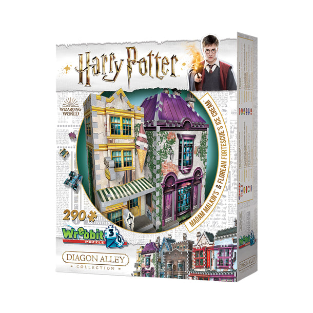 Wrebbit Harry Potter Madam Malkin's and Florean Fortescue's Ice Cream 3D Puzzle