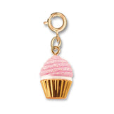 CHARM IT! Pink Glitter Cupcake Charm