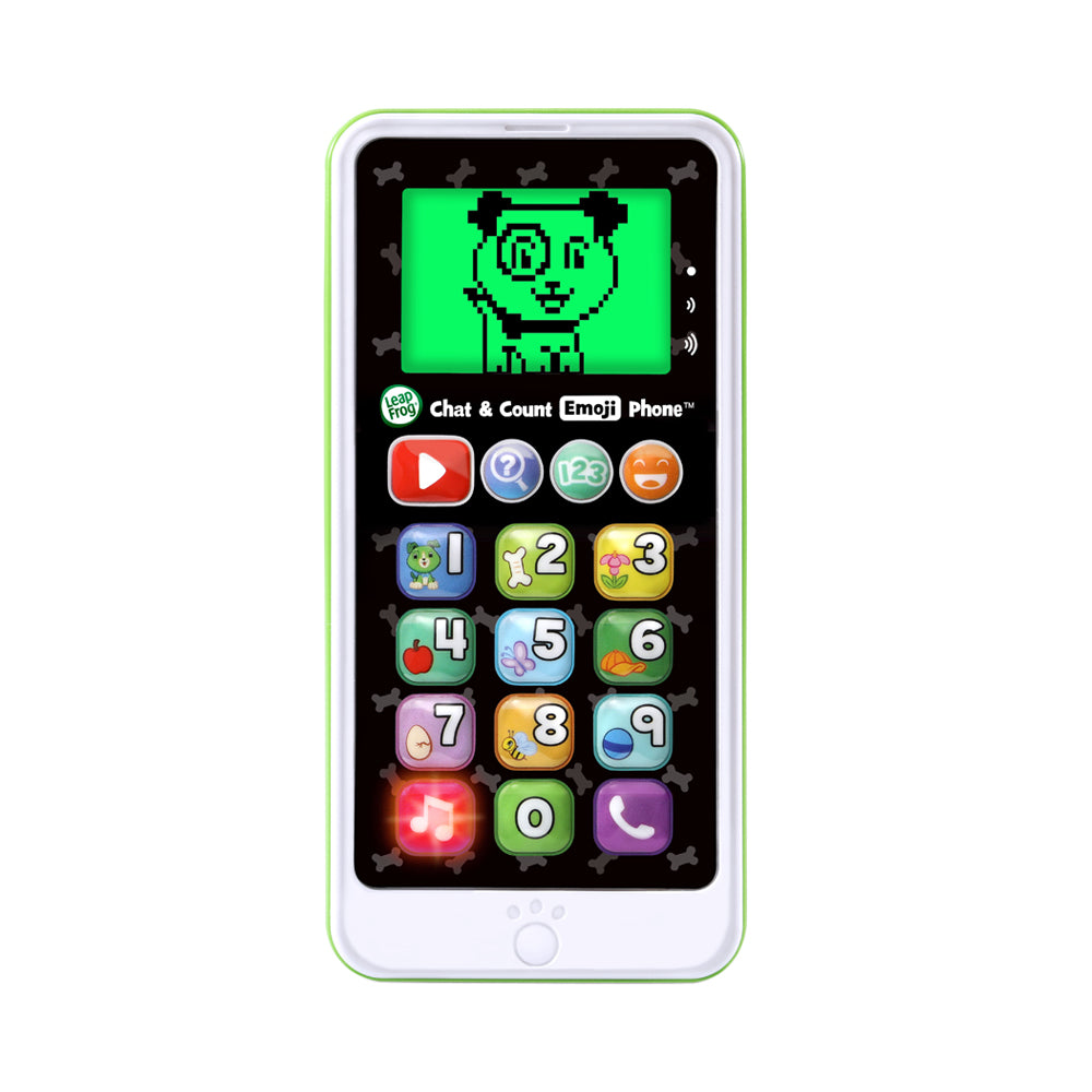 Chat & Count Emoji Phone Green