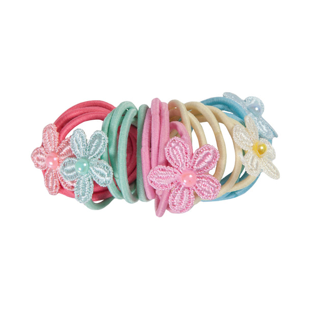 Great Pretenders Mixed & Multi Ouchless Floral Hair Elastics