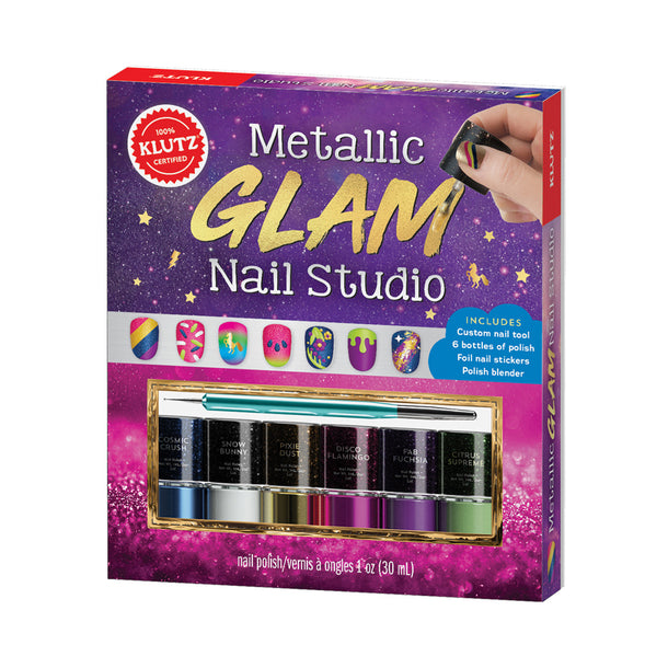 Klutz Metallic Glam Nail Studio Book