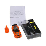 Mini RC Orange Race Car 1:64 Scale