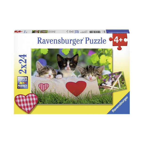 Ravensburger Sleepy Kitten 2 x 24pc Puzzles