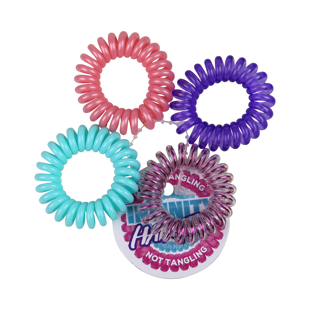 Mastermind Toys Infinity Hair Ties 4 Pack Assorted