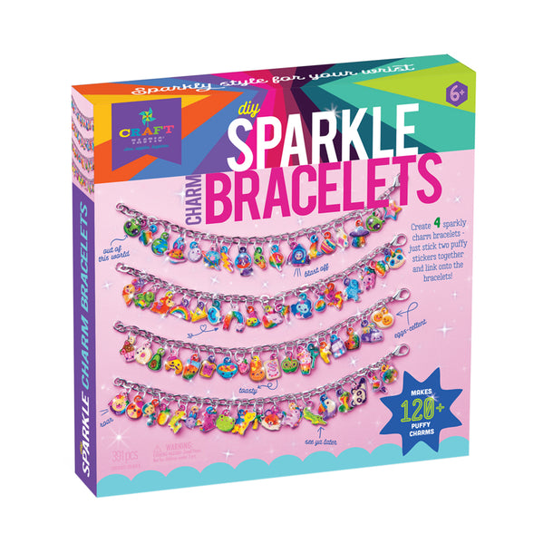 Craft-tastic Sparkly Charm Bracelets