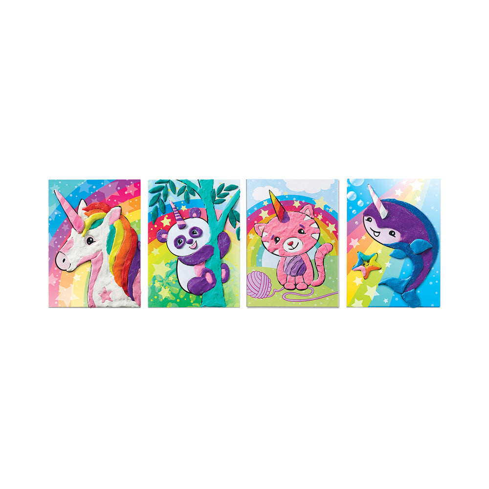 Do Art Colouring with Clay Unicorn & Friends