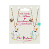 Great Pretenders Best Friends Tear & Share Unicorn Necklace Set