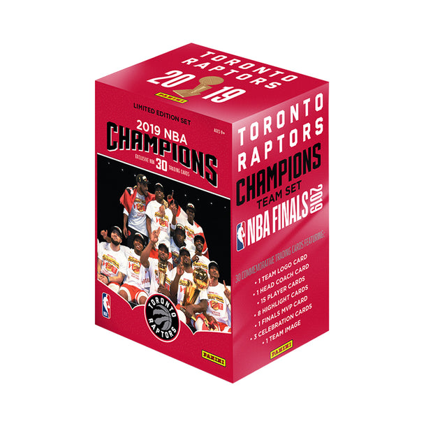 Panini 2019 NBA Champions Toronto Raptors Trading Cards Box Set