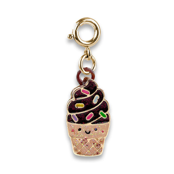 CHARM IT! Gold Scented Chocolate Soft Serve Cone Charm