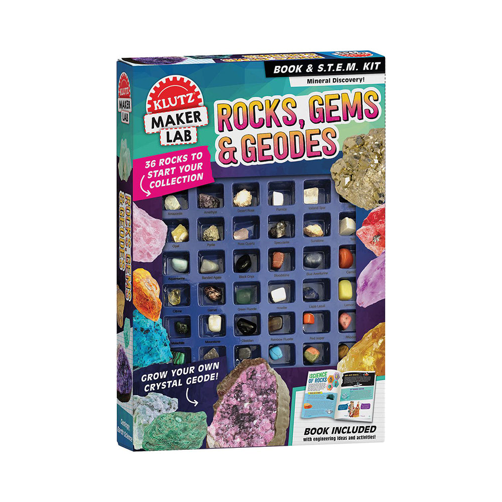 Klutz Maker Lab Rocks, Gems & Geodes Book Mastermind Toys