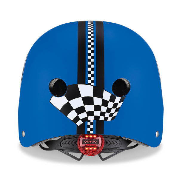 GLOBBER Elite Blue Racer Helmet with Lights XS/S